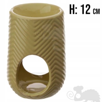 KOMINEK zapachowy CERAMICZNY na olejki woski tea lighty KOLOROWY w kwiaty